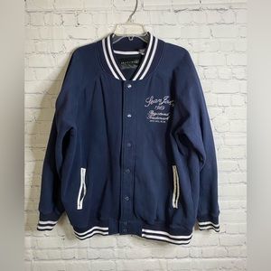 SEAN JOHN Rare Men's 1969 Varsity Letterman Blue White Jacket Size 2X
